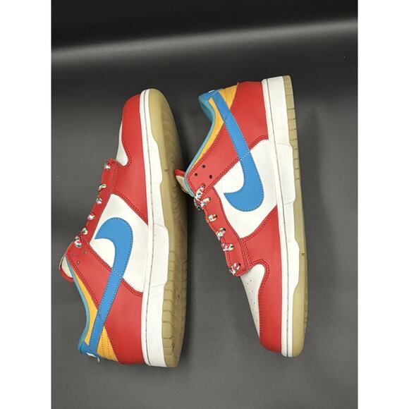 NIKE MEN DUNK LOW FRUITY PEBBLE RED/LASER BLUE/WHITE sz 10 DH8009-600 main image 5